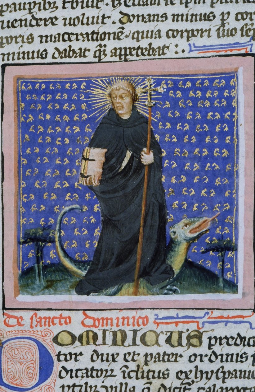 Seite aus der Legenda Aurea, Brügge, ca. 1400-10 von Flemish School
