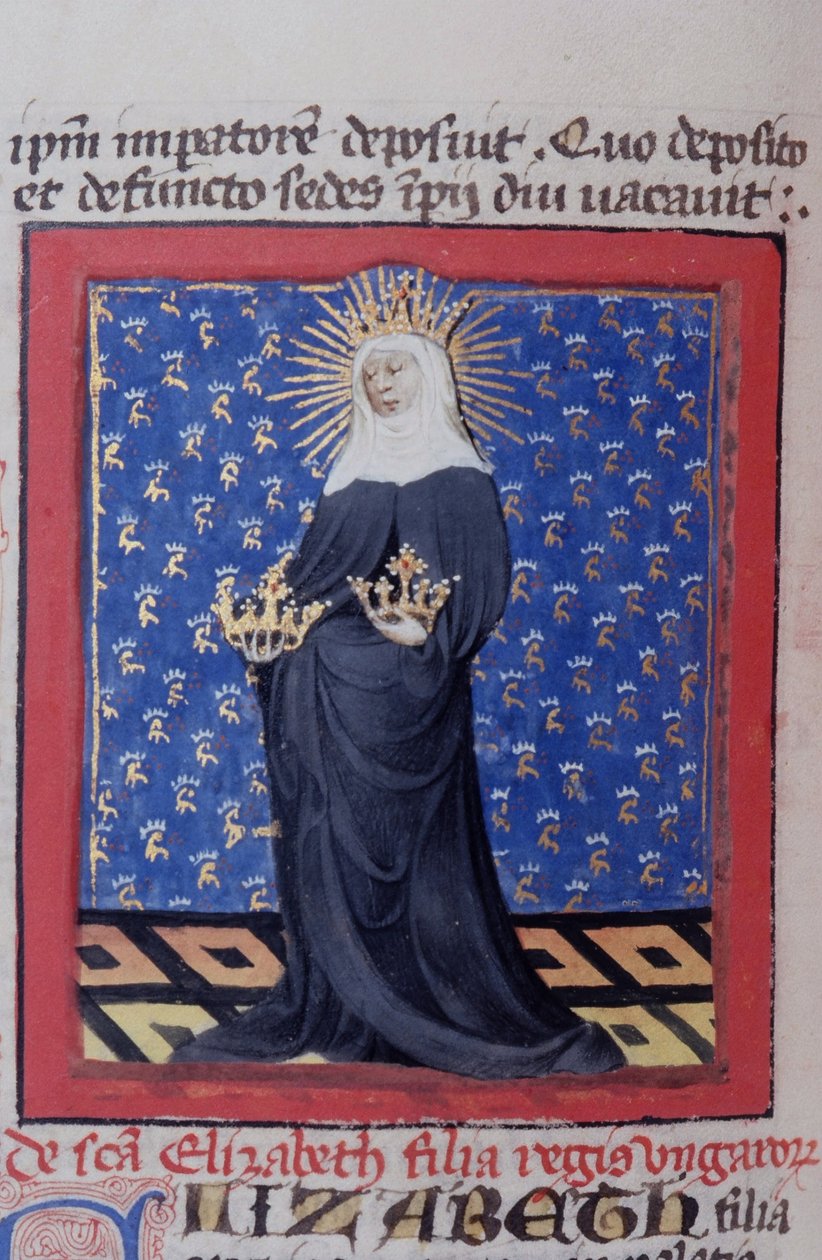 Seite aus der Legenda Aurea, Brügge, ca. 1400-10 von Flemish School