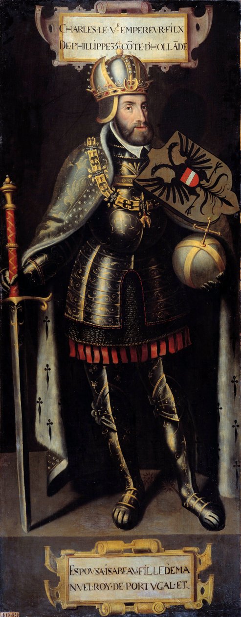 Porträt von Karl V. (1500-1558) König von Spanien, Kaiser des Heiligen Römischen Reiches von Flemish School