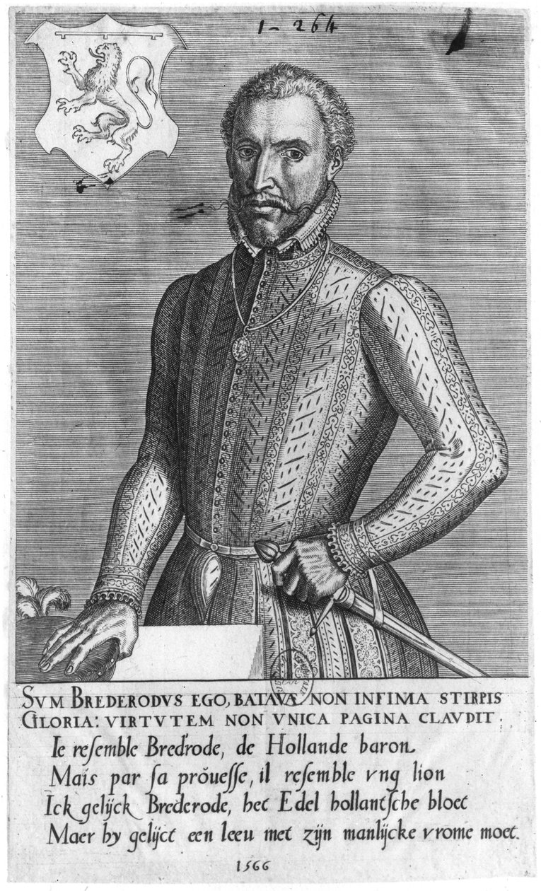 Porträt von Graf Heinrich von Brederode (1531-68), 1566 von Flemish School