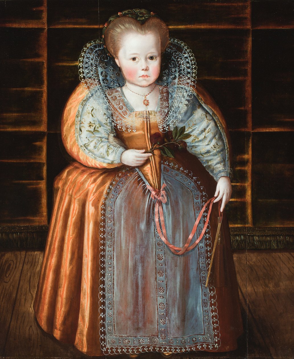Porträt eines Kindes, angeblich Königin Elizabeth von Flemish School