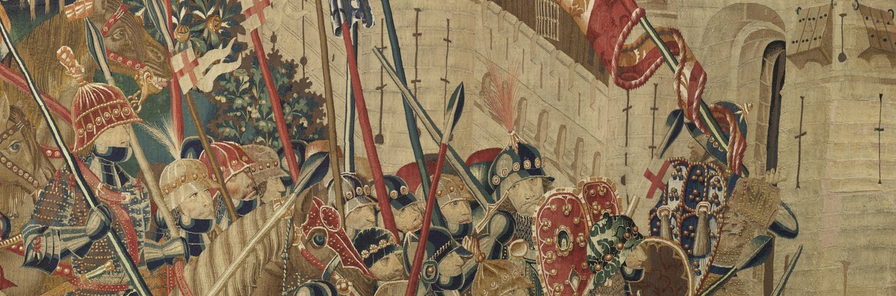 Wandteppich, der die Eroberungen von König Alfons V. von Portugal zeigt (Detail) von Flemish School
