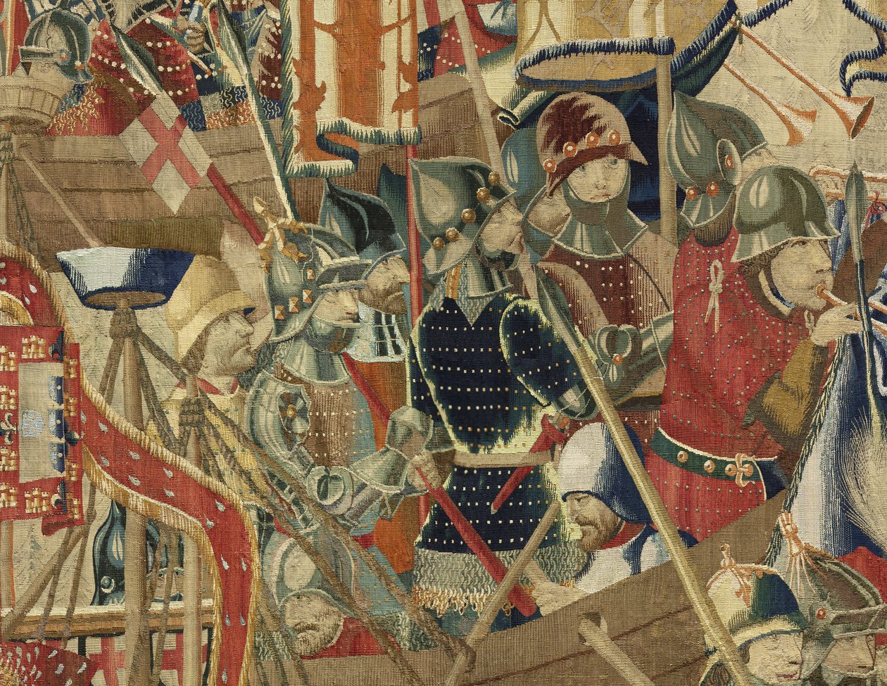 Wandteppich, der die Eroberungen von König Alfons V. von Portugal zeigt von Flemish School