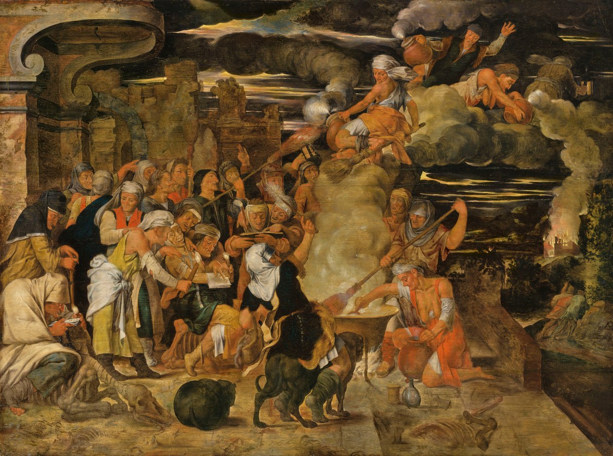 Hexensabbat von Flemish School