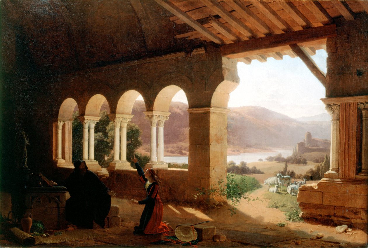 Die Einsiedelei von Vancouleurs, 1819 von Fleury François Richard