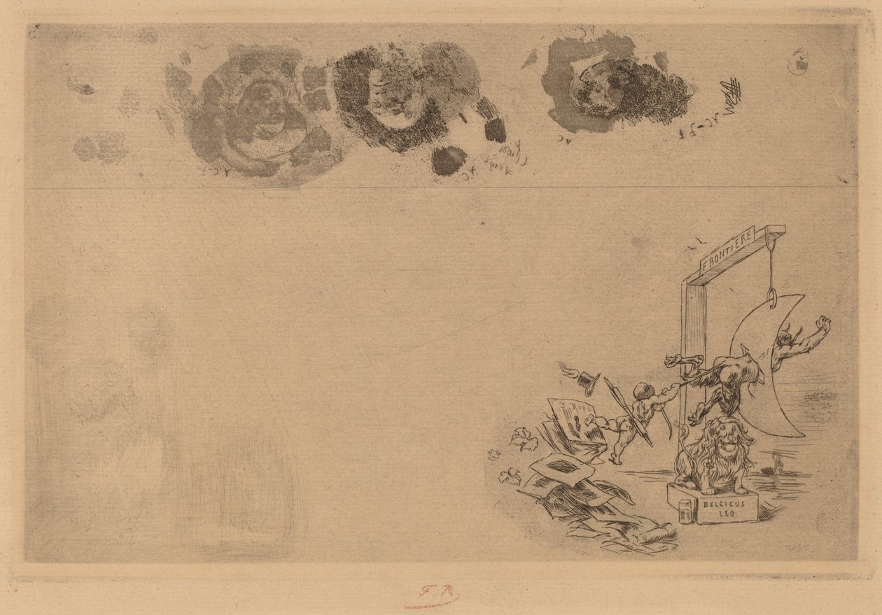 Belgische Grenze, Unordnungsbefehl von Félicien Rops
