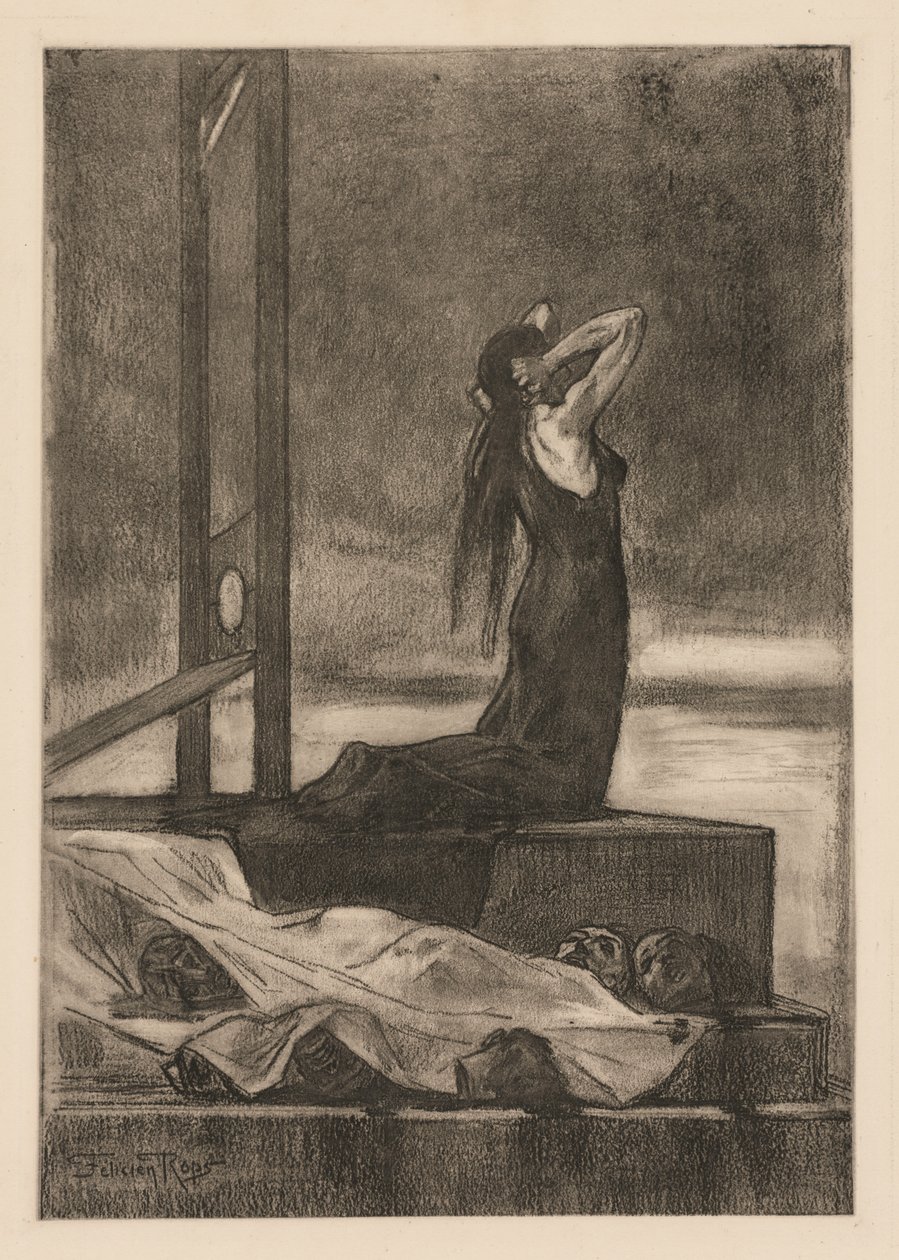 Todesstrafe: Der Schmerz des Todes von Félicien Rops