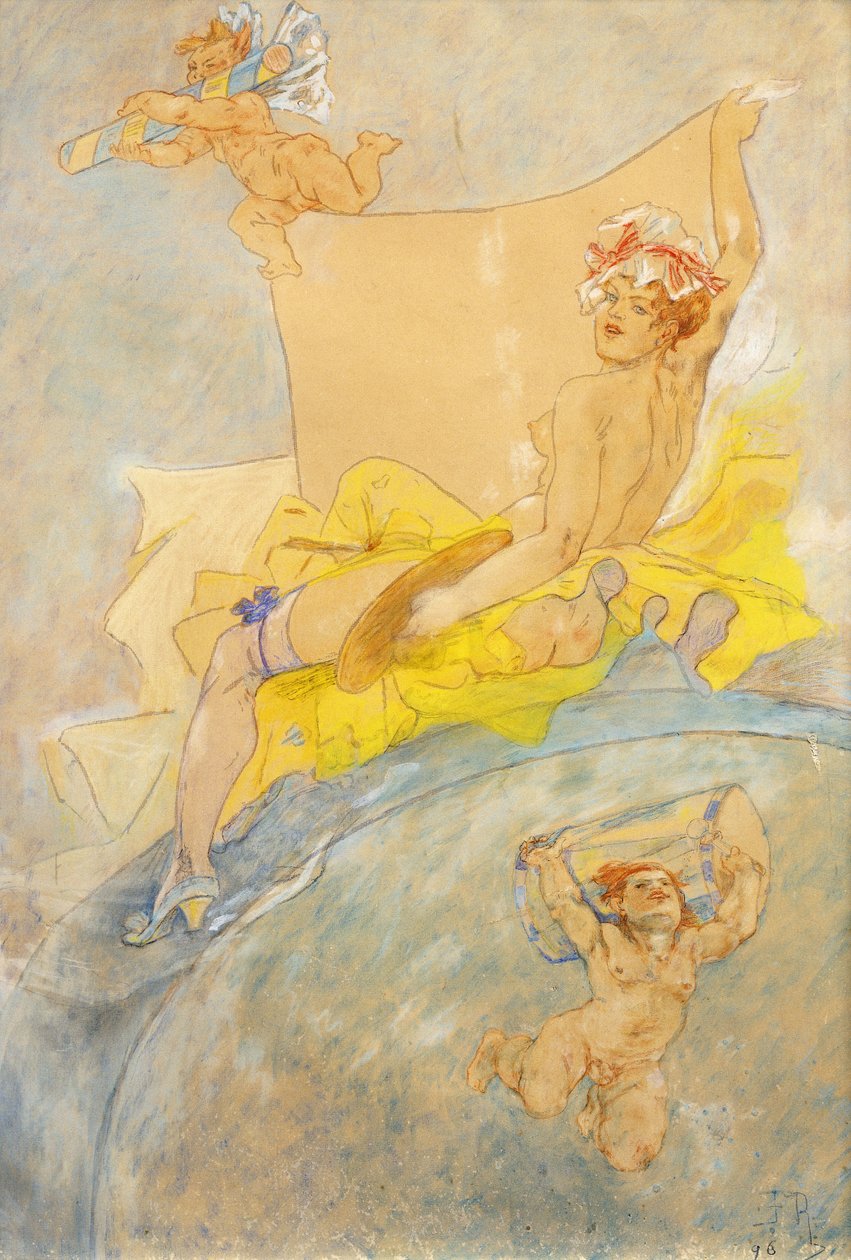Plakat für eine Ausstellung; Affiche pour une Exposition, 1896 von Félicien Rops