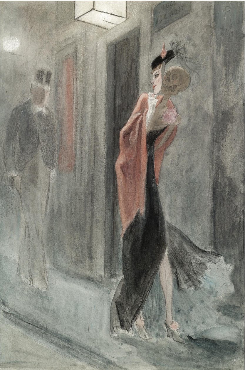Straßenecke, vier Uhr morgens, Parodie humaine von Félicien Rops