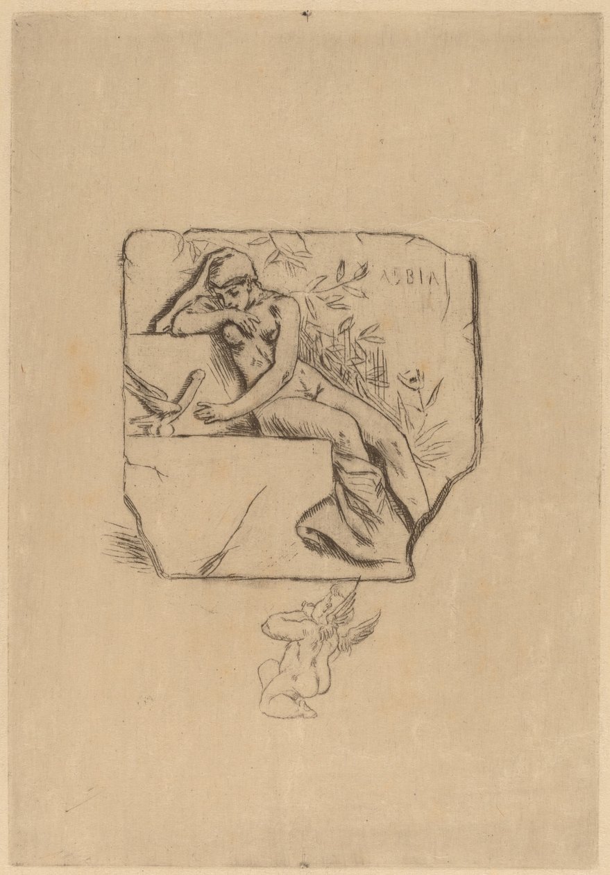 Der Spatz von Lesbie Le moineau de Lesbie von Félicien Rops