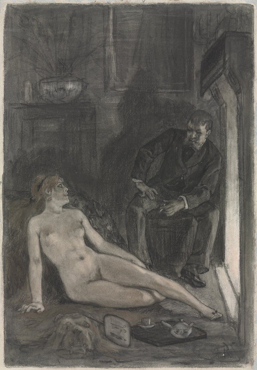 Winterabend von Félicien Rops