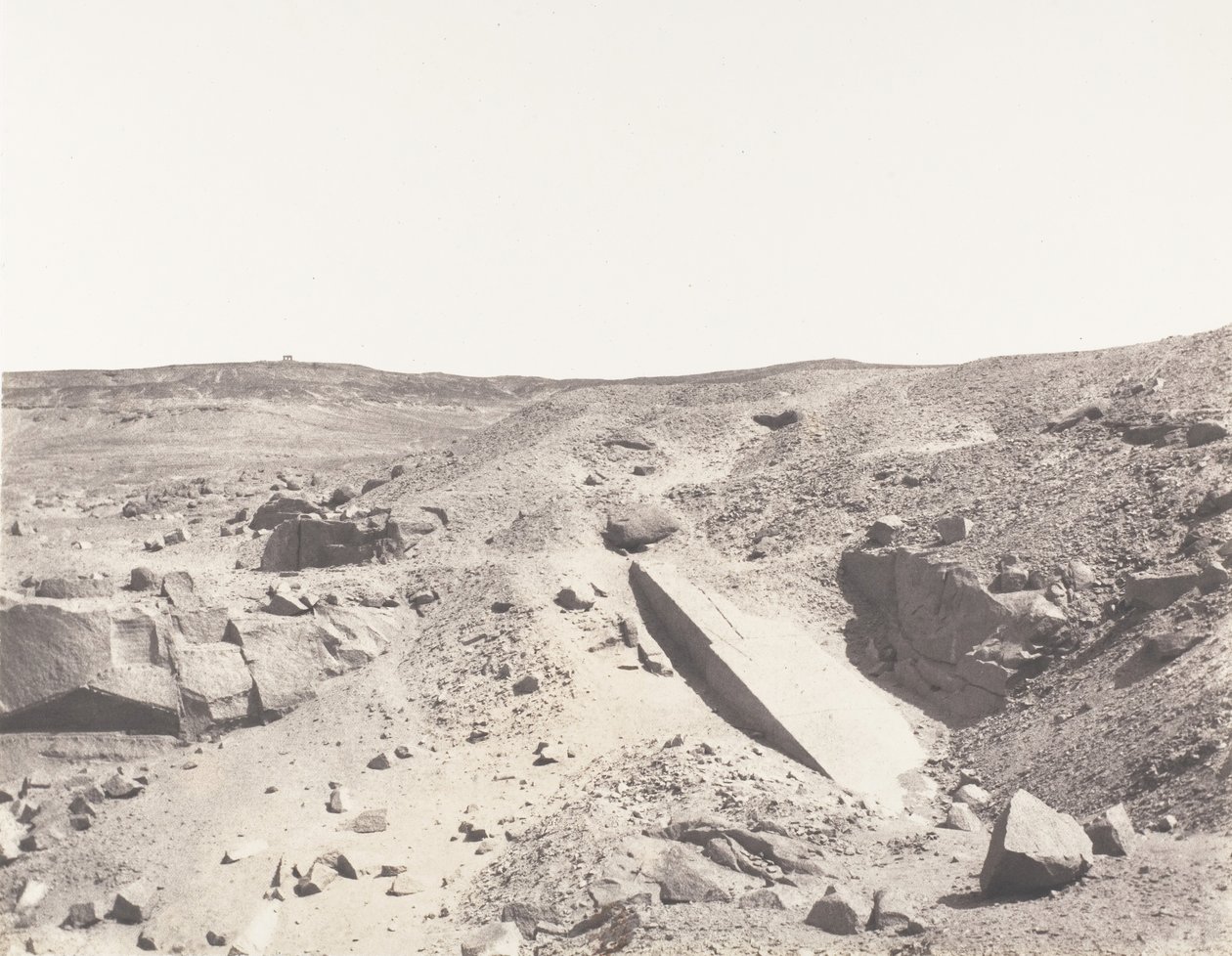 Assouan Syène, Granitsteinbrüche - Altes Abbausystem von Félix Teynard