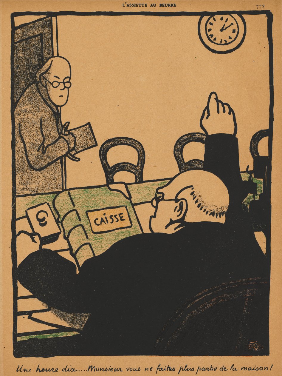 Verbrechen und Strafen XV, 772: Zehn nach eins von Félix Vallotton