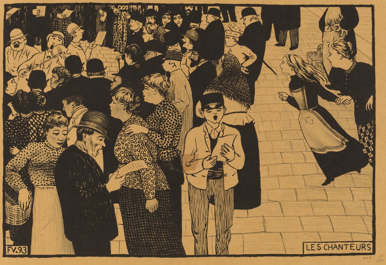 Die Sänger (Les Chanteurs) von Félix Vallotton