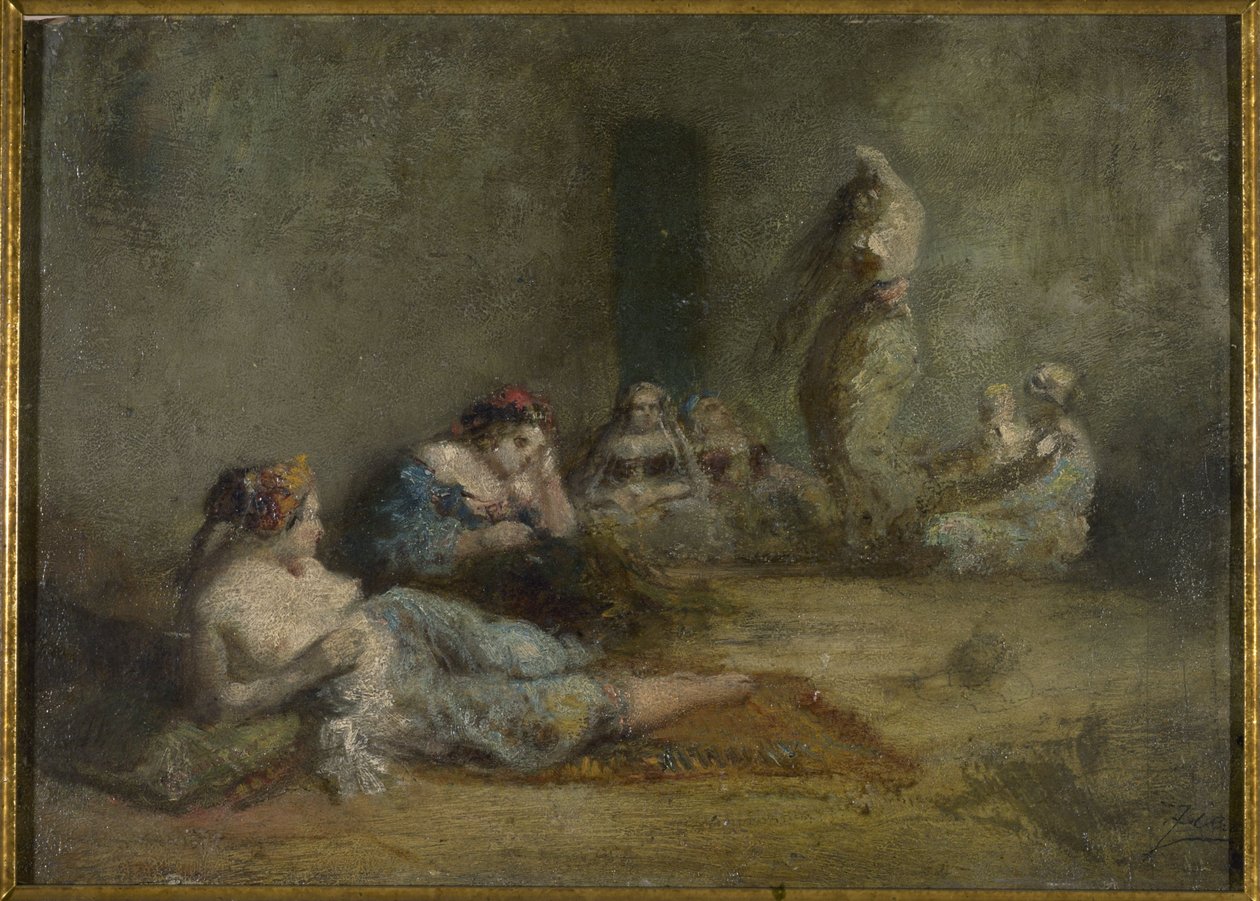 Der Harem, zwischen 1855 und 1856 von Félix Ziem