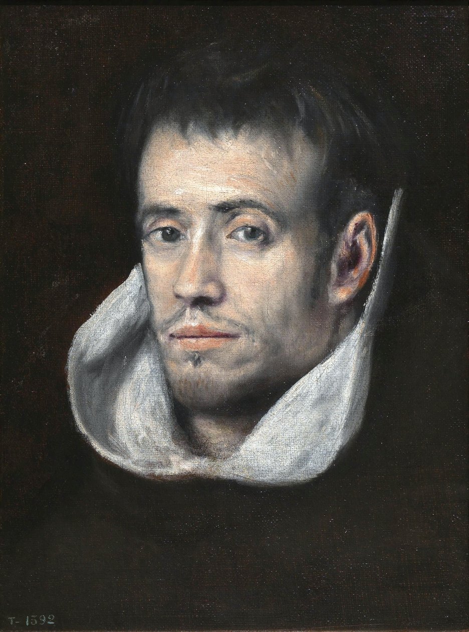 Porträt eines Dominikaner- (oder Trinitarier-) Mönchs von Follower of El Greco