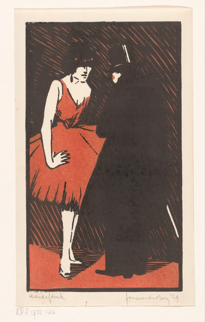 Tänzerin mit einem Herrn von Fons van den Berg (signed by artist)