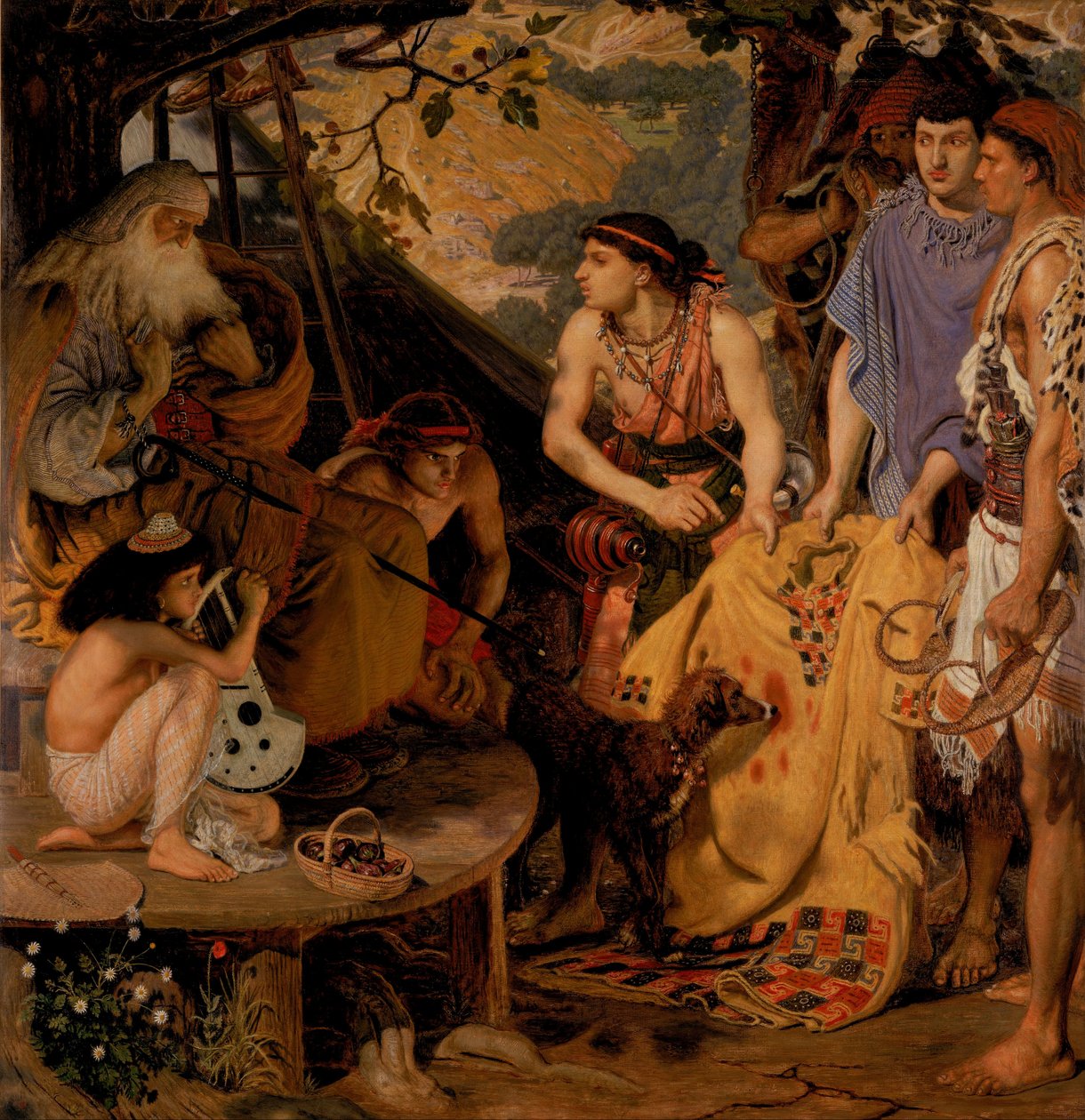 Der Mantel vieler Farben von Ford Madox Brown