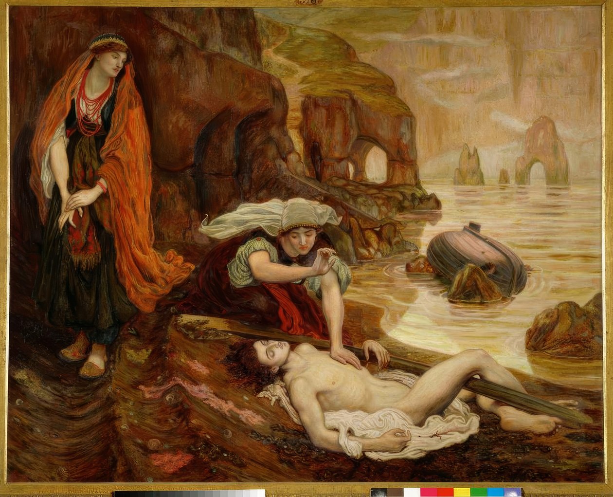 Haydee findet den Leichnam Don Juans von Ford Madox Brown