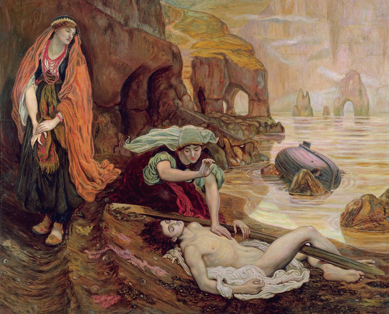 Das Auffinden von Don Juan durch Haidee, 1878 von Ford Madox Brown