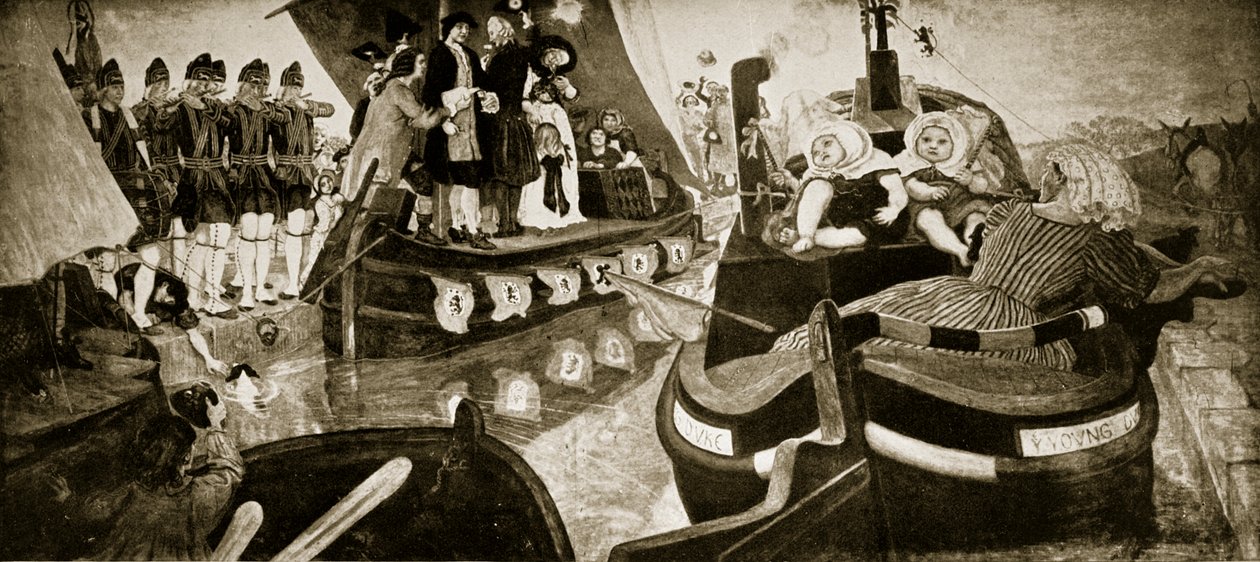 Die Eröffnung des Bridgewater-Kanals, 1768, Illustration aus 