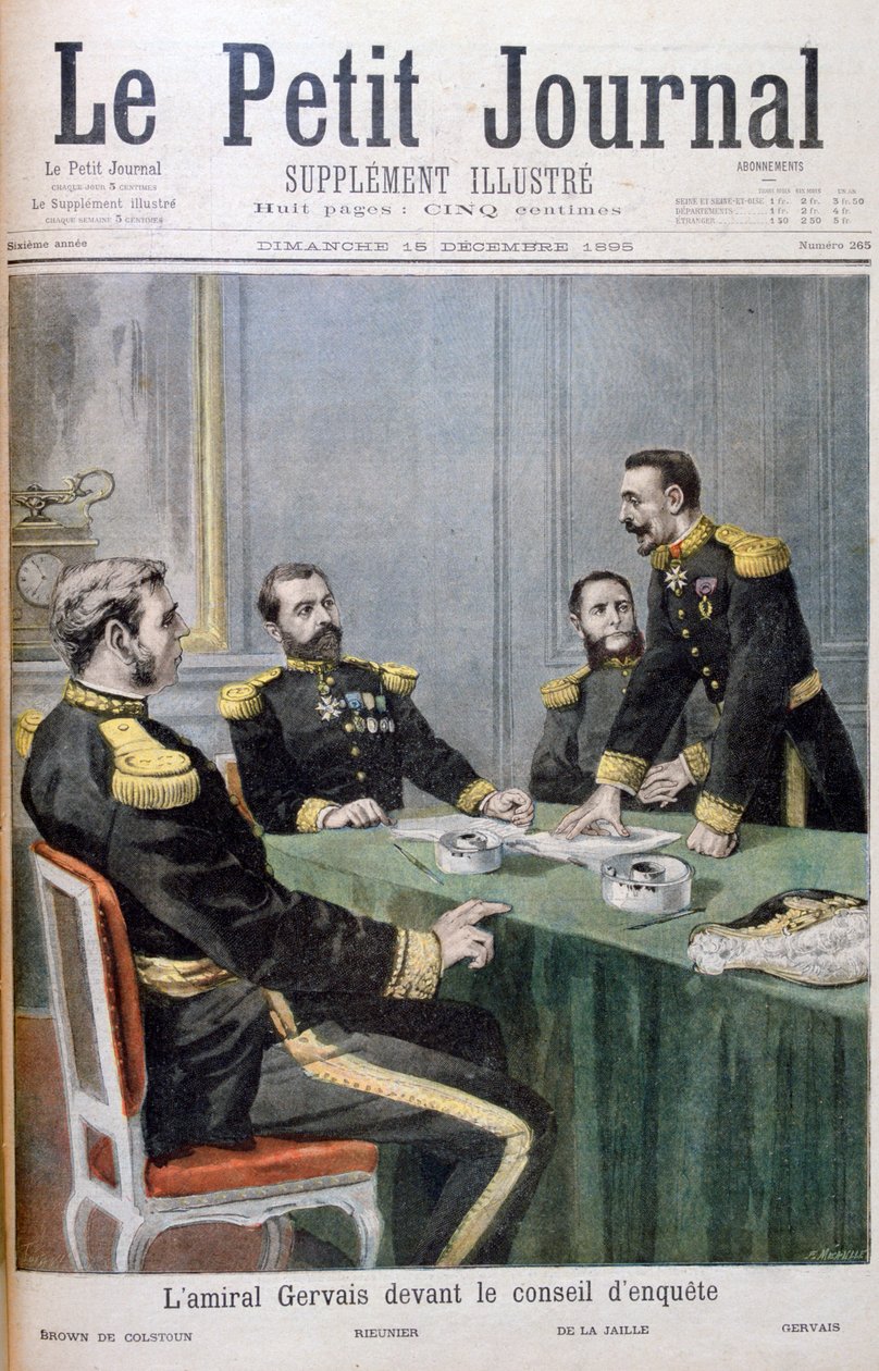 Admiral Gervais vor dem Untersuchungsausschuss, 1895 von Fortuné Méaulle