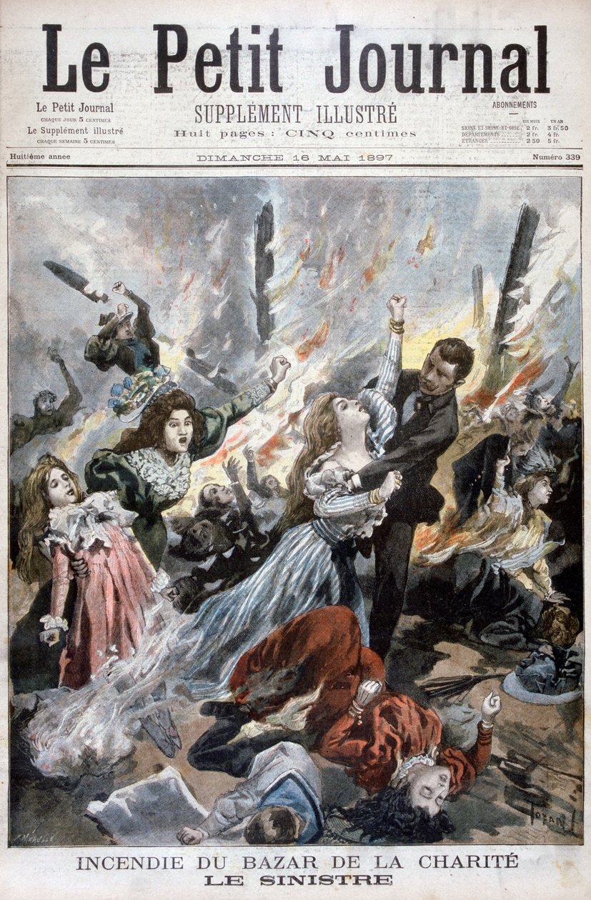 Brand im Bazar de la Charité, Paris, 4. Mai 1897 von Fortuné Méaulle