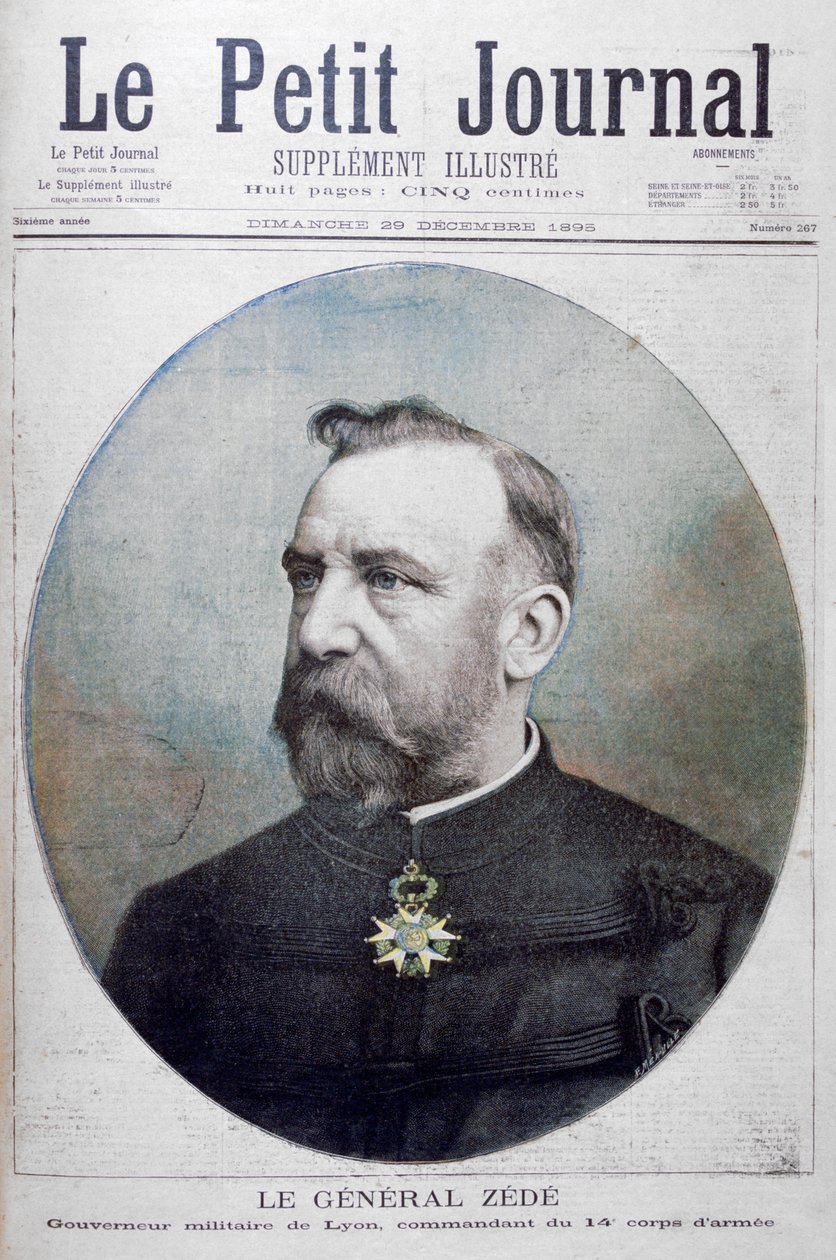 General Zede, Militärgouverneur von Lyon, Frankreich, 1895 von Fortuné Méaulle