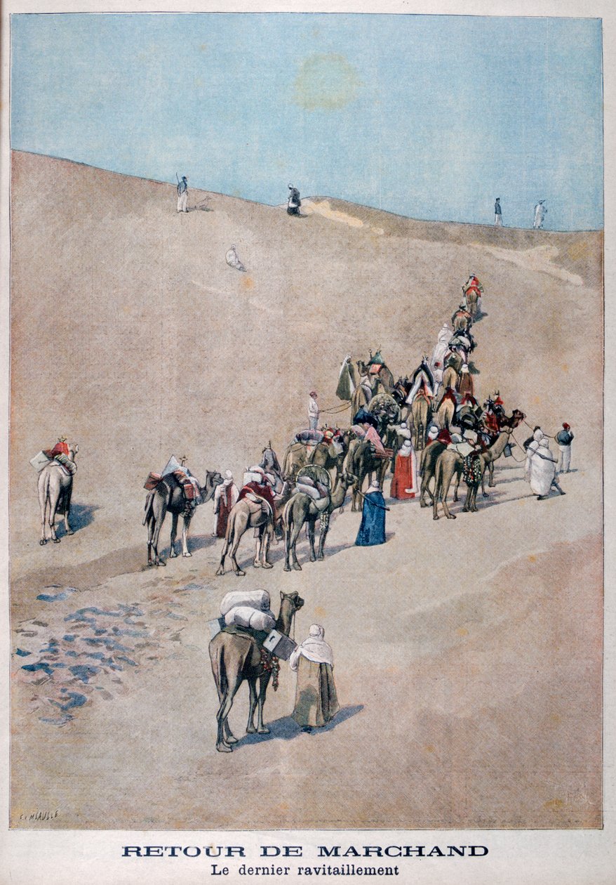 Rückkehr der Händler, 1899 von Fortuné Méaulle