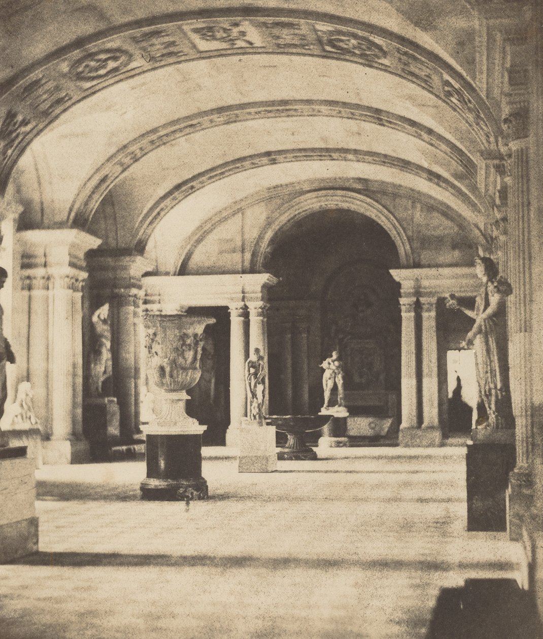 Salon der Karyatiden, Louvre, ca. 1851 von Fortune Joseph Petiot-Groffier