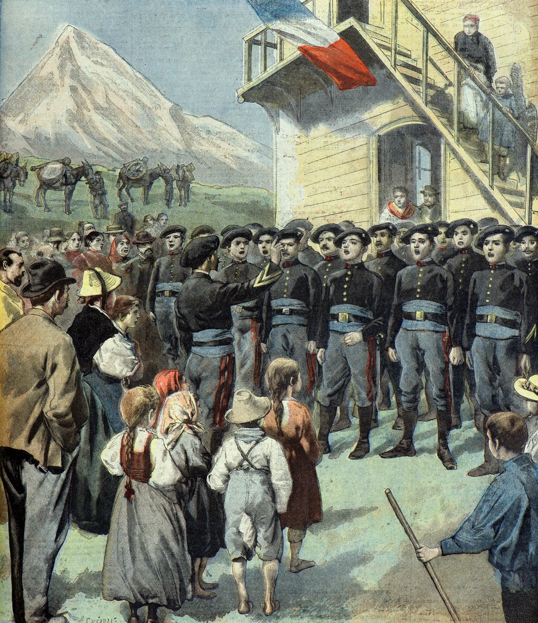 Chor der Alpenjäger, Felix Faures Reise in den Süden Frankreichs von Fortune Louis Meaulle