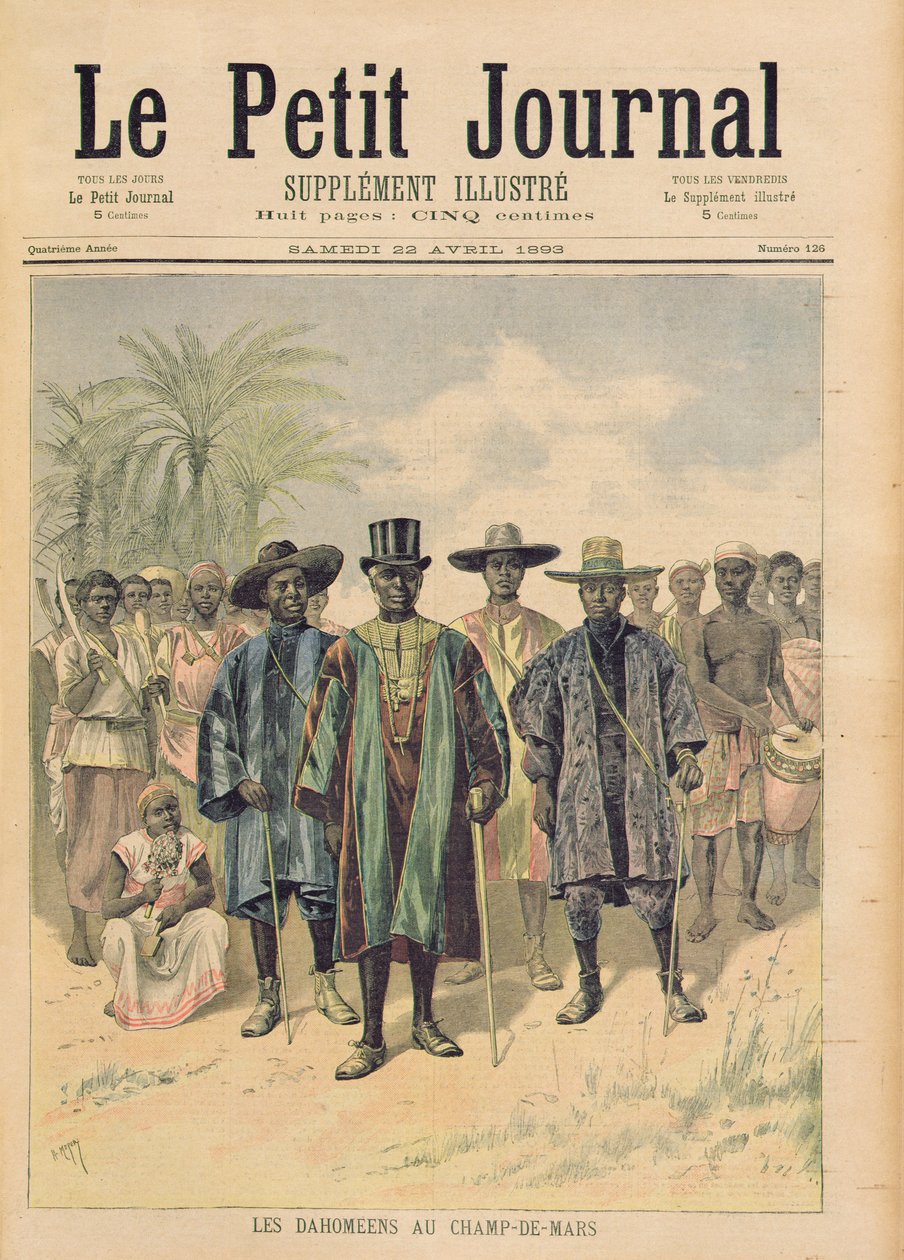 Dahomeaner auf dem Champs de Mars, Illustration aus 