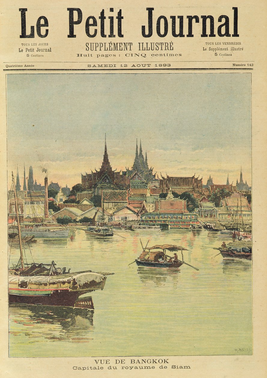 Ansicht von Bangkok, aus 