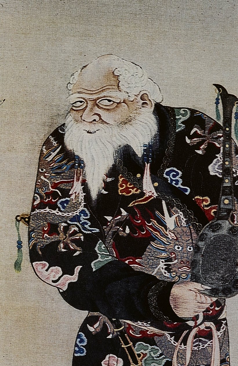 Die großen Führer des achtzehnten Jahrhunderts der Ainu: Itokoi und Shinichi aus Akkeshi, Chosama aus Uraashibetsu und Shonko aus Noshappu, insbesondere, Illustration von Fosco Maraini