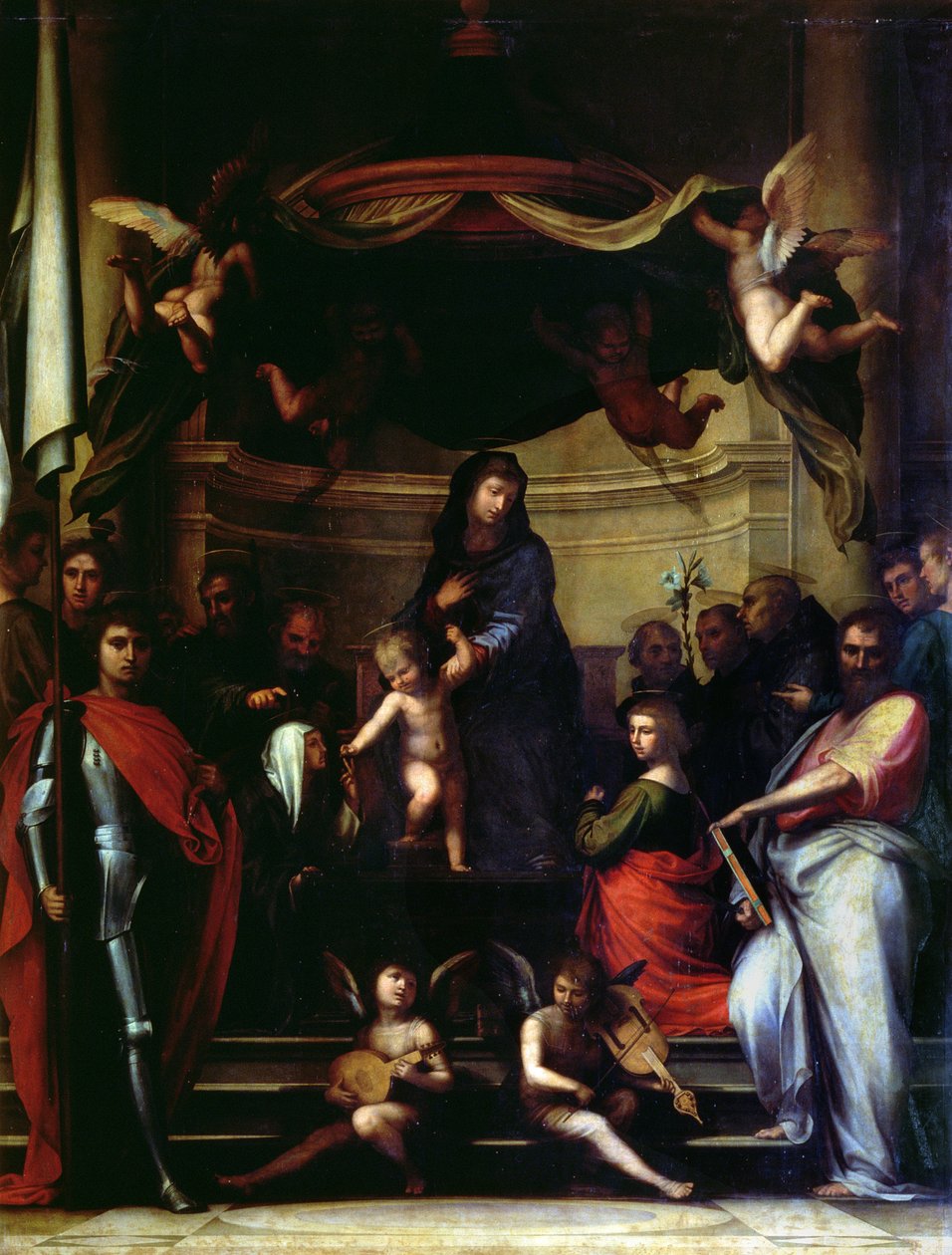 Die mystische Hochzeit der hl. Katharina von Siena von Fra Bartolommeo