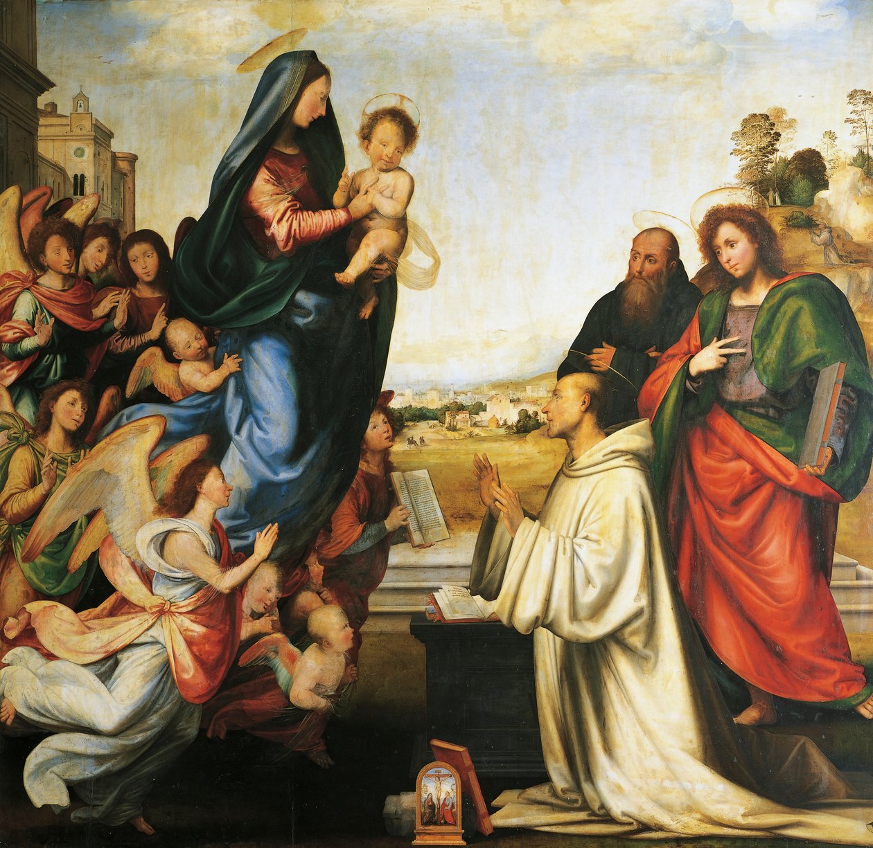 Erscheinung der Jungfrau Maria vor St. Bernhard von Fra (1472 1517) Bartolomeo