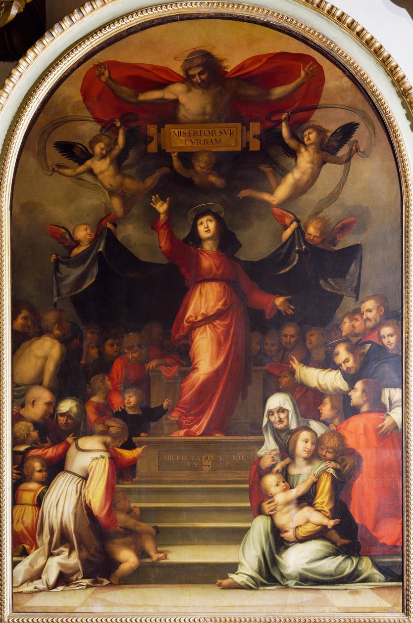 Unsere Liebe Frau der Barmherzigkeit, von Bartolomeo della Porta, bekannt als Fra Bartolomeo (1472-1517) von Fra (1472 1517) Bartolomeo