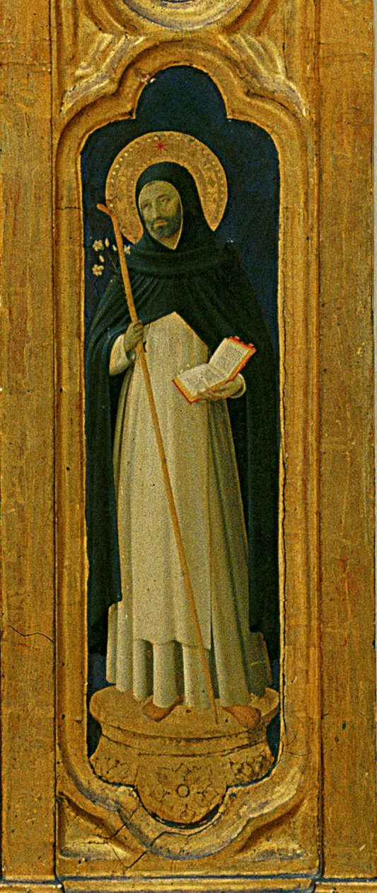 Detail des Santa Trinita Altars, Rahmen und Spitzen von Lorenzo Monaco (Piero di Giovanni) (ca. 1370-1425) fertiggestellt ca. 1434 von Fra  Angelico