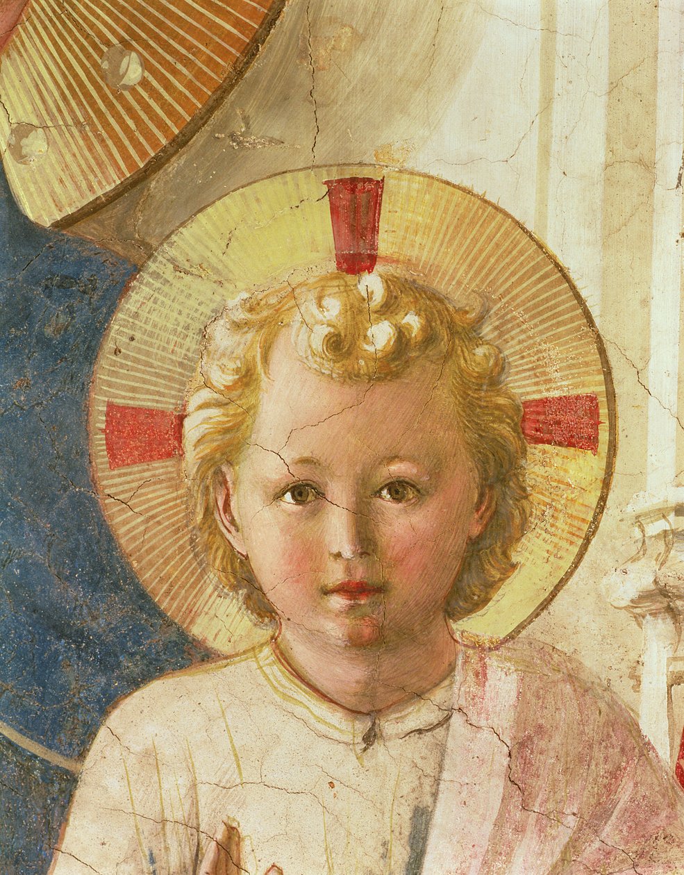Detail des Christuskindes aus der Madonna delle Ombre von Fra Angelico