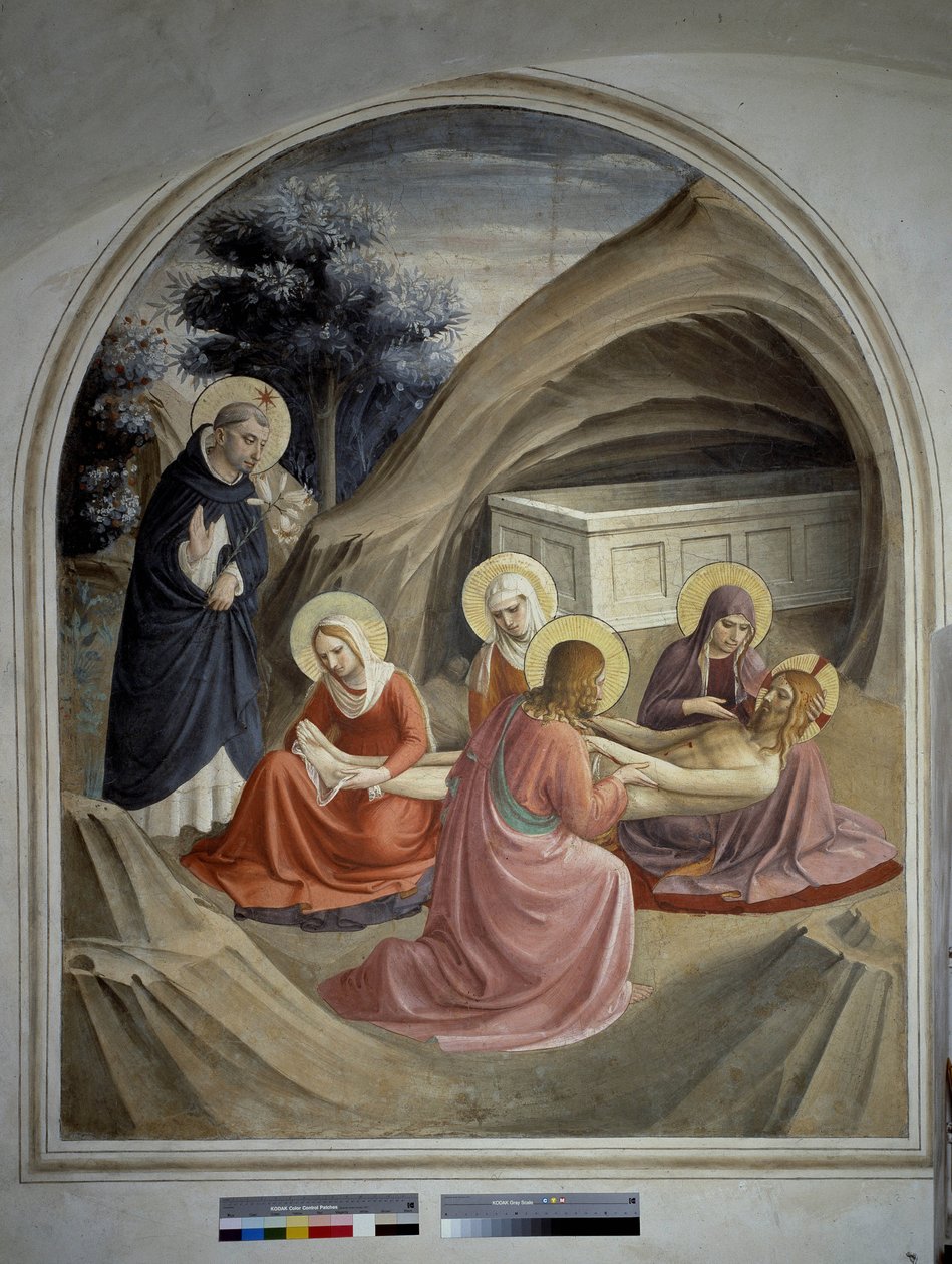 Die Beweinung Christi. Fresko von Guido di Pietro von Fra Angelico