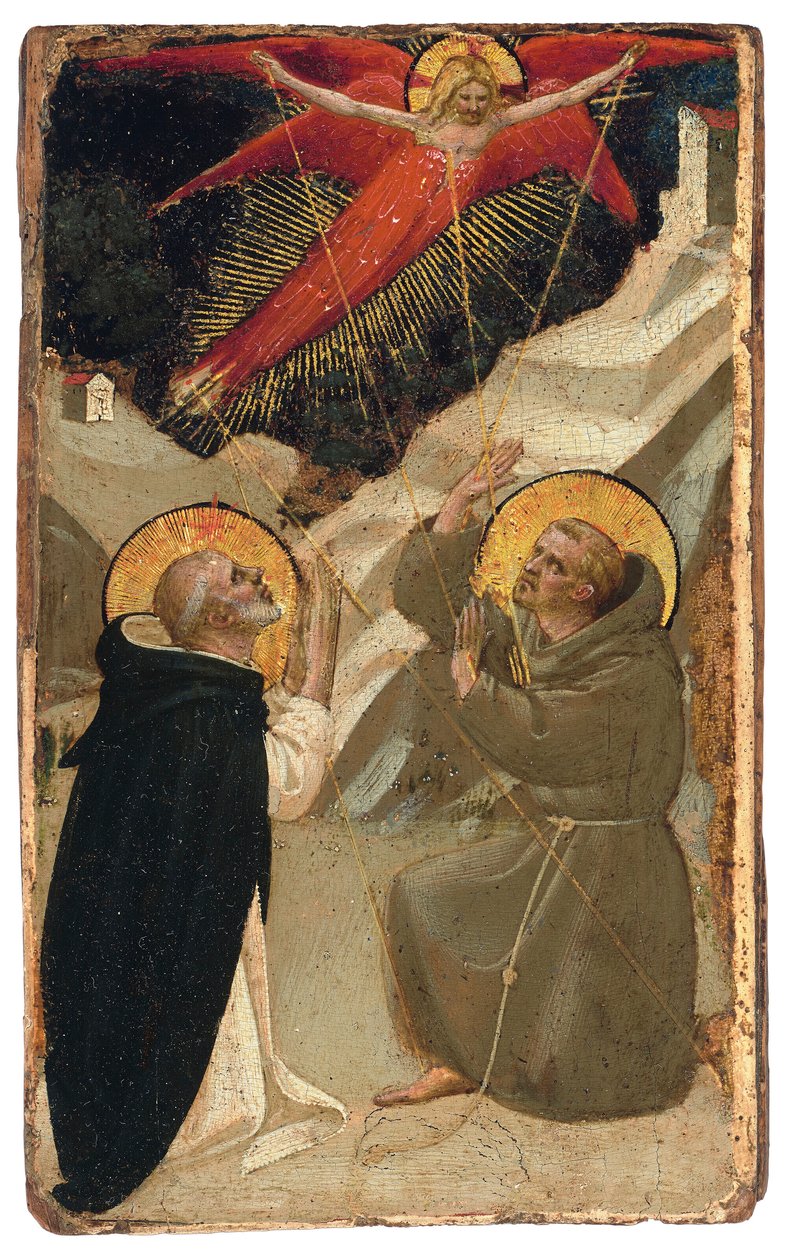 Dominikus und die Stigmatisierung des Franziskus von Fra Angelico
