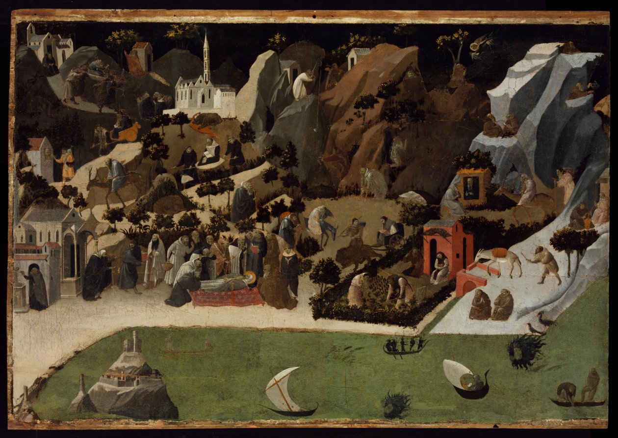 Szenen aus dem Leben der Wüstenväter (Thebaid) von Fra Angelico