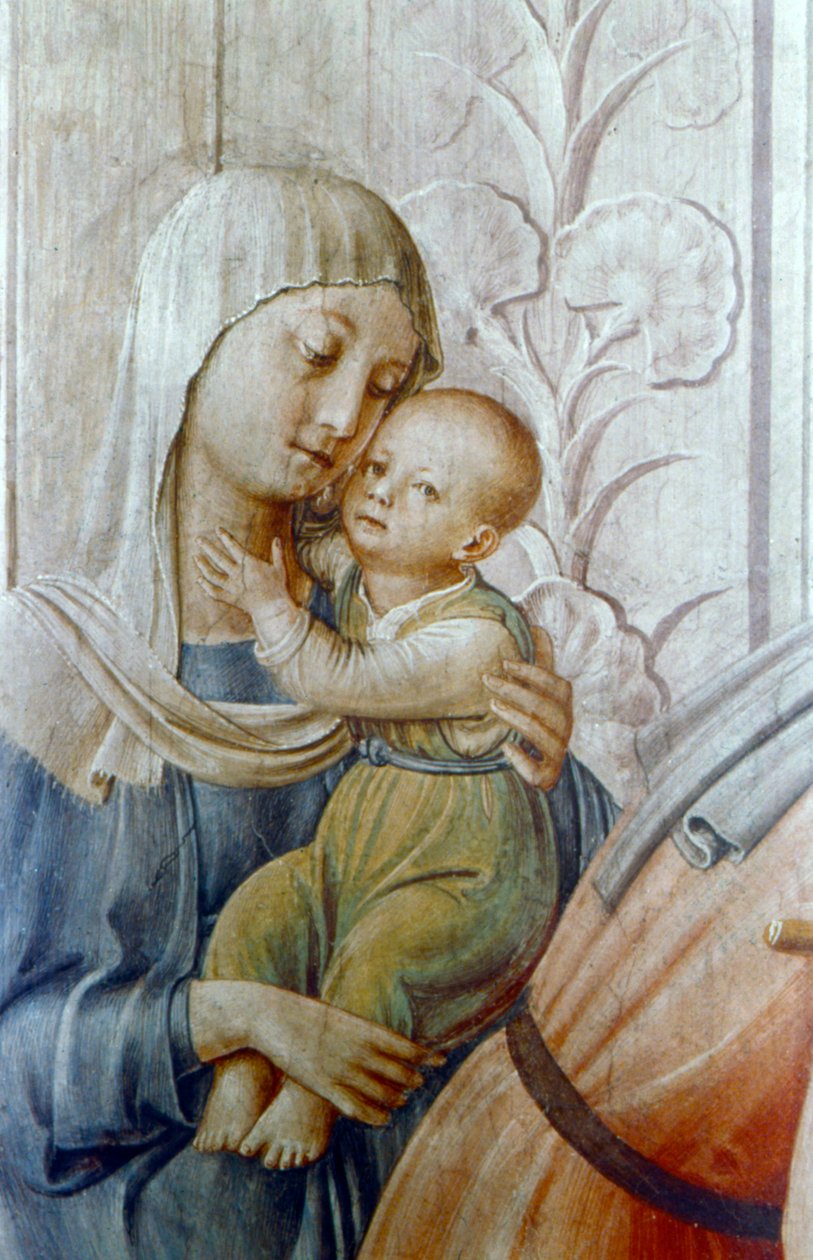 Der heilige Laurentius gibt Almosen an die Armen (Detail), Mitte des 15. Jahrhunderts von Fra Angelico