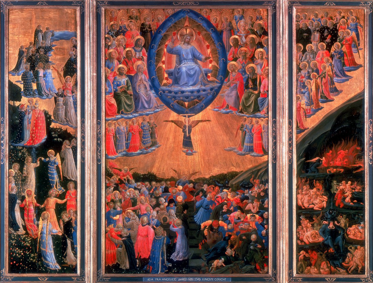 Das Jüngste Gericht, ca. 1420-1455 von Fra Angelico