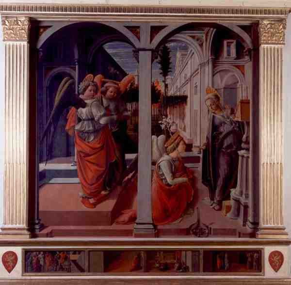 Verkündigung, ca. 1445 von Fra Filippo Lippi