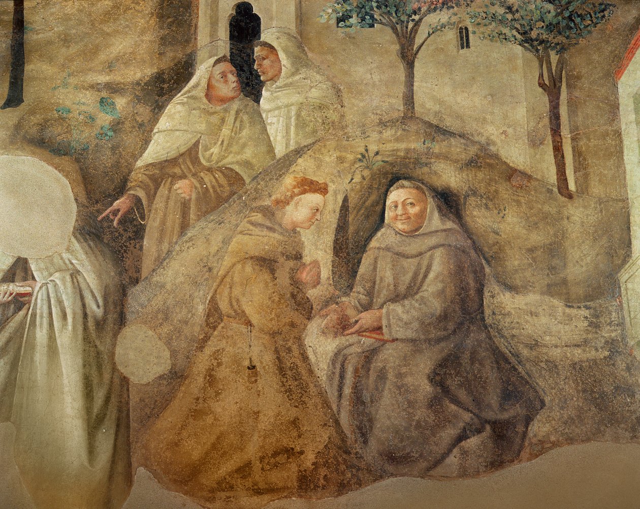 Die Reform der Karmelitenregel (Detail) von Fra Filippo Lippi