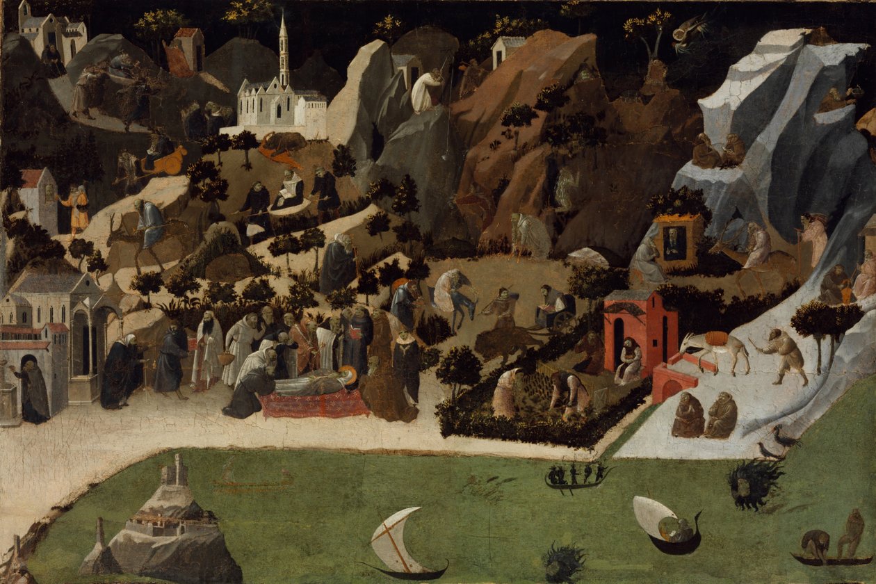 Szenen aus dem Leben der Wüstenväter Thebaid von Fra Giovanni Angelico da Fiesole