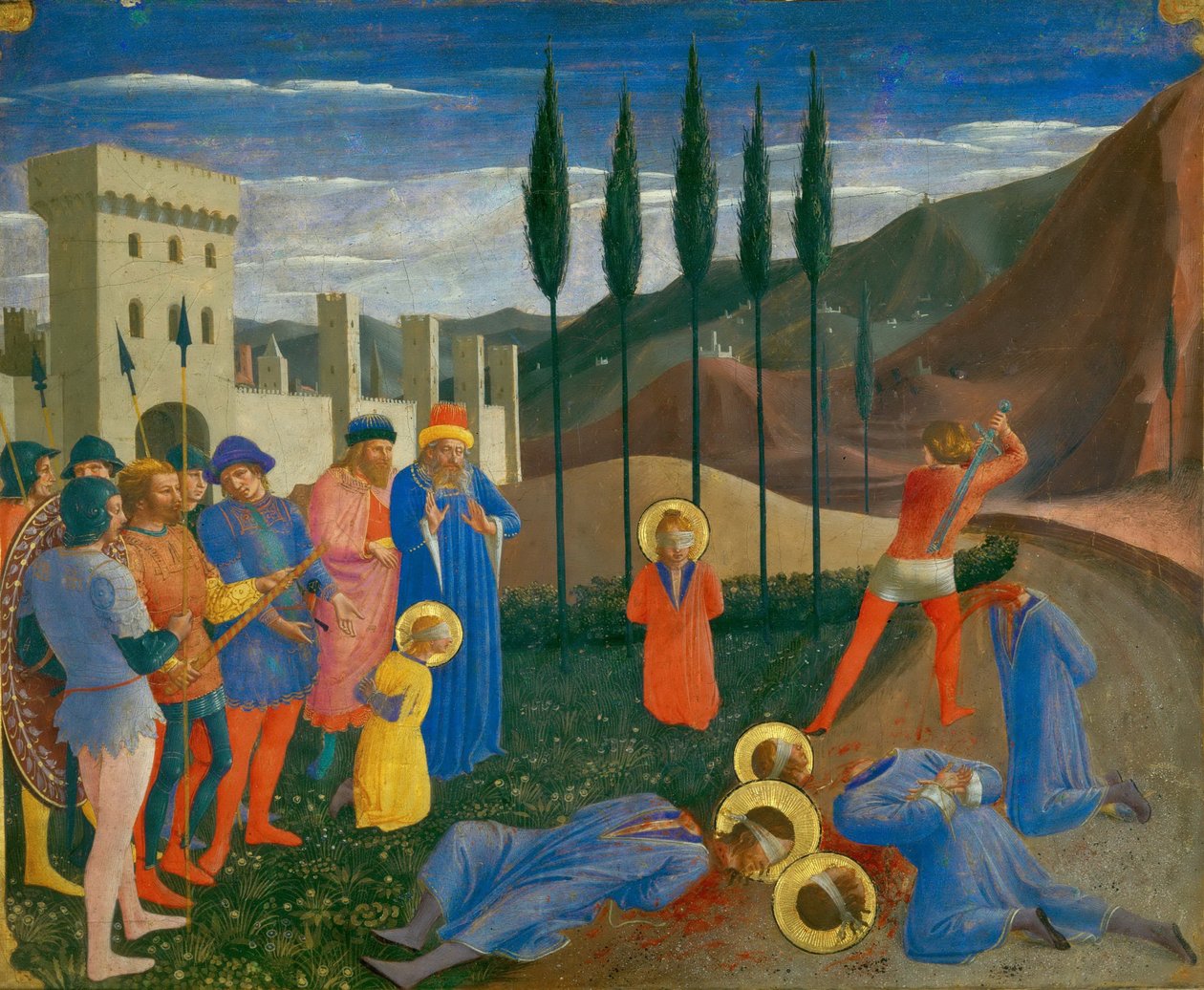 Die Enthauptung von Heiligen Cosmas und Damian, ca. 1440 von Fra Giovanni Angelico da Fiesole
