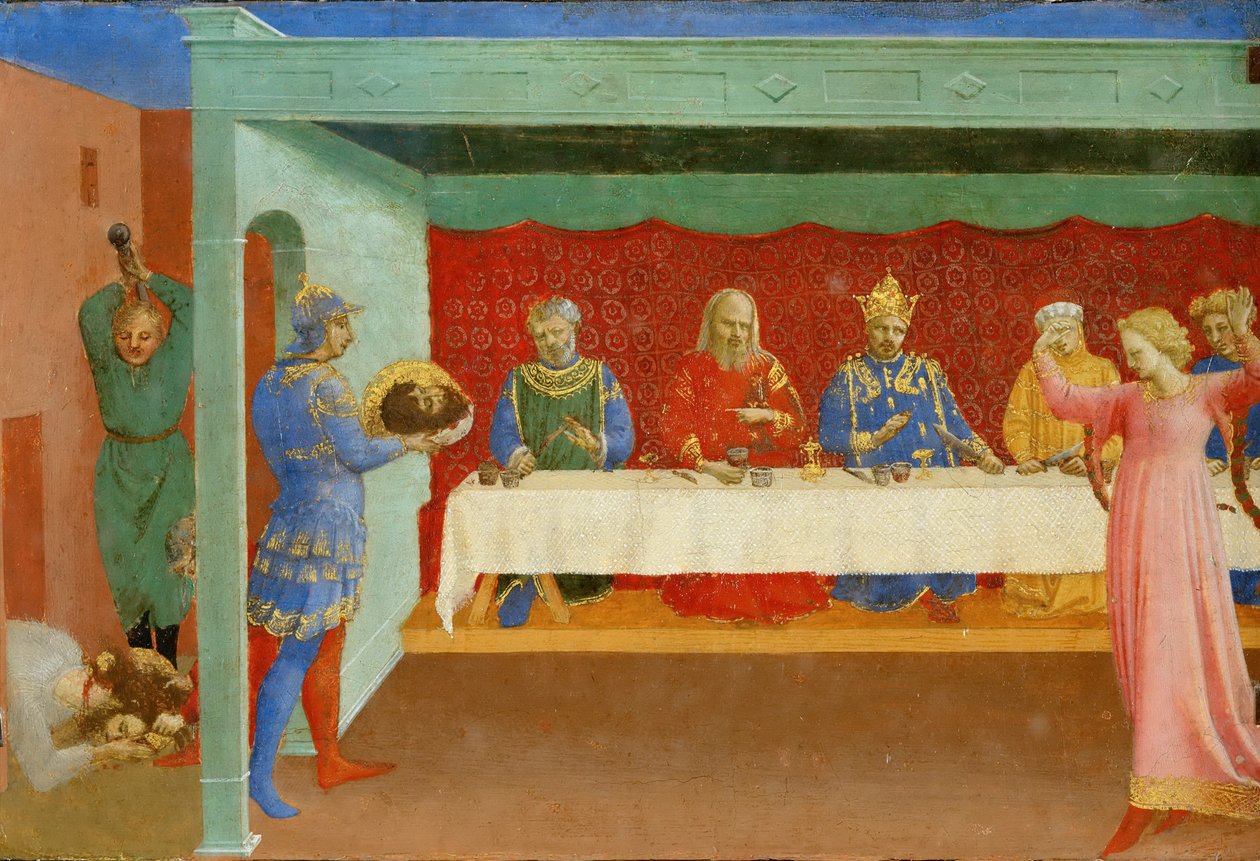 Das Fest des Herodes und die Enthauptung von Johannes dem Täufer, ca. 1430 von Fra Giovanni Angelico da Fiesole