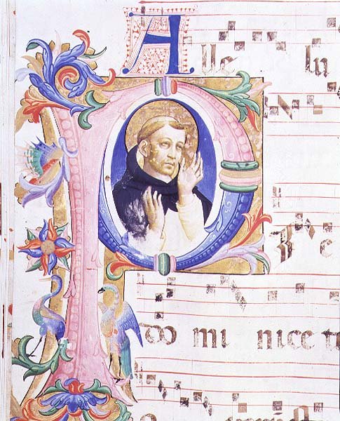 Missale 558 f.24v Historisierte Initiale 